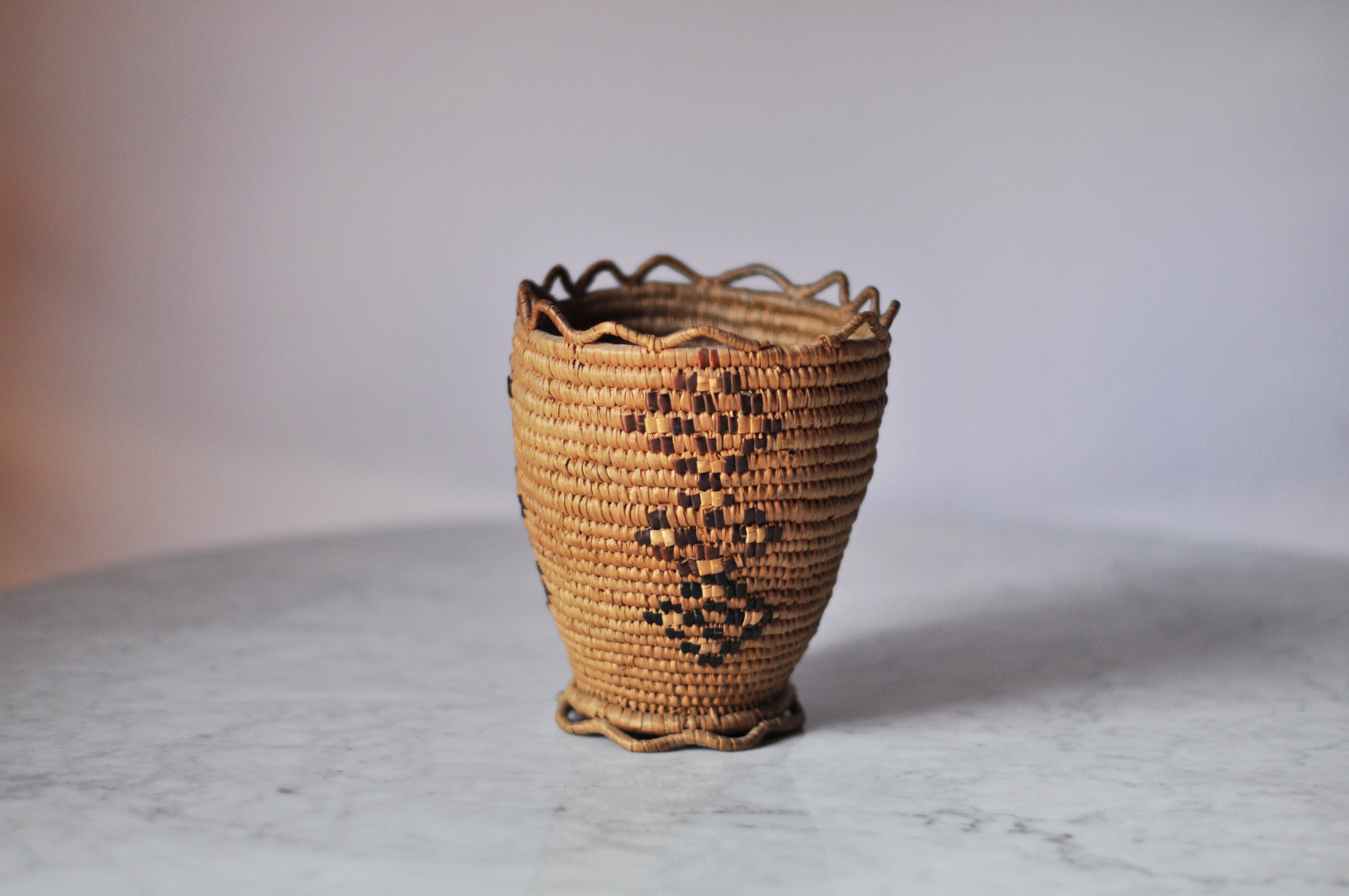 Salish Tribe Woven Shellfish Basket
