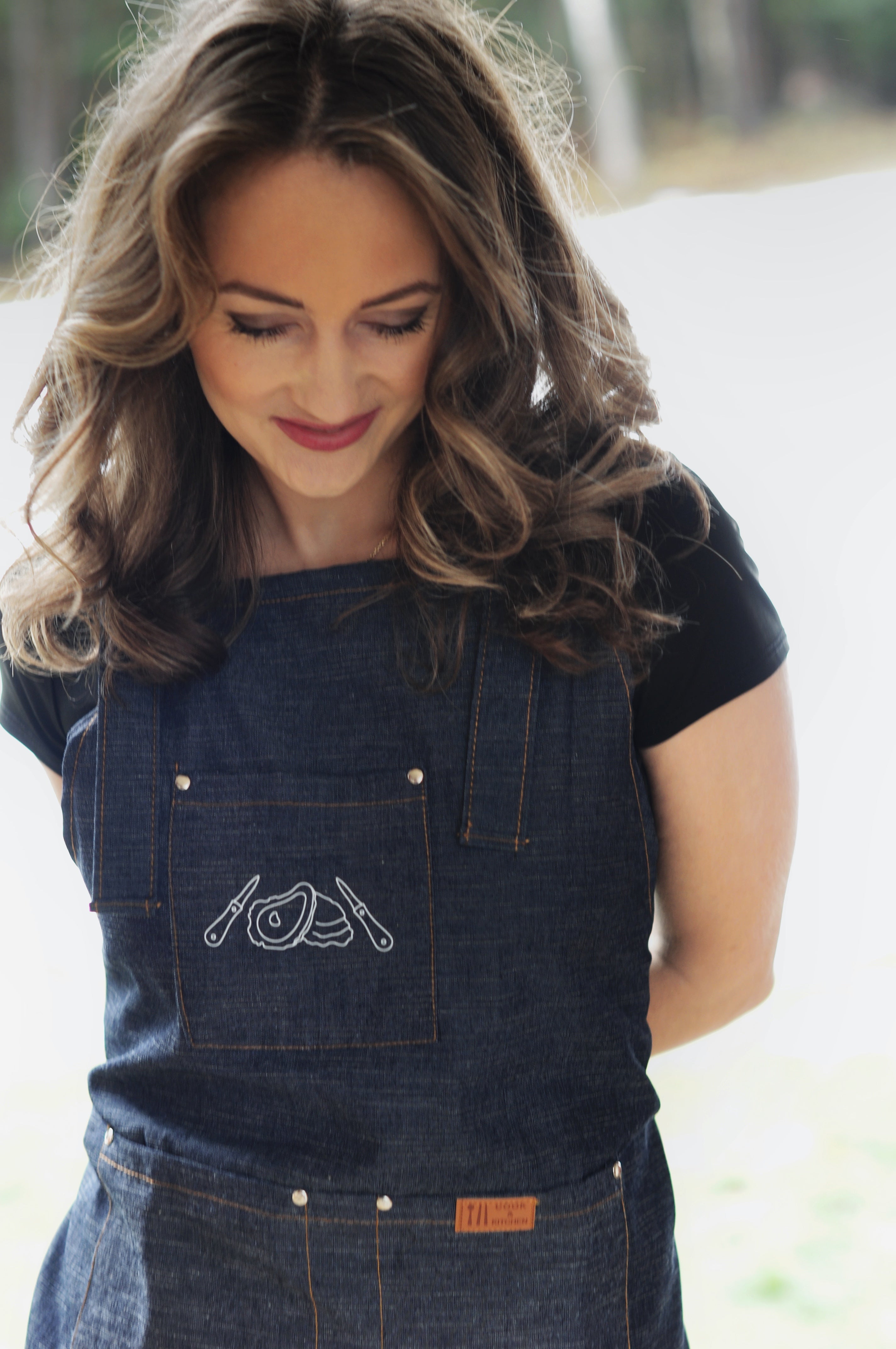 Denim Apron w/ Shellfish Logo