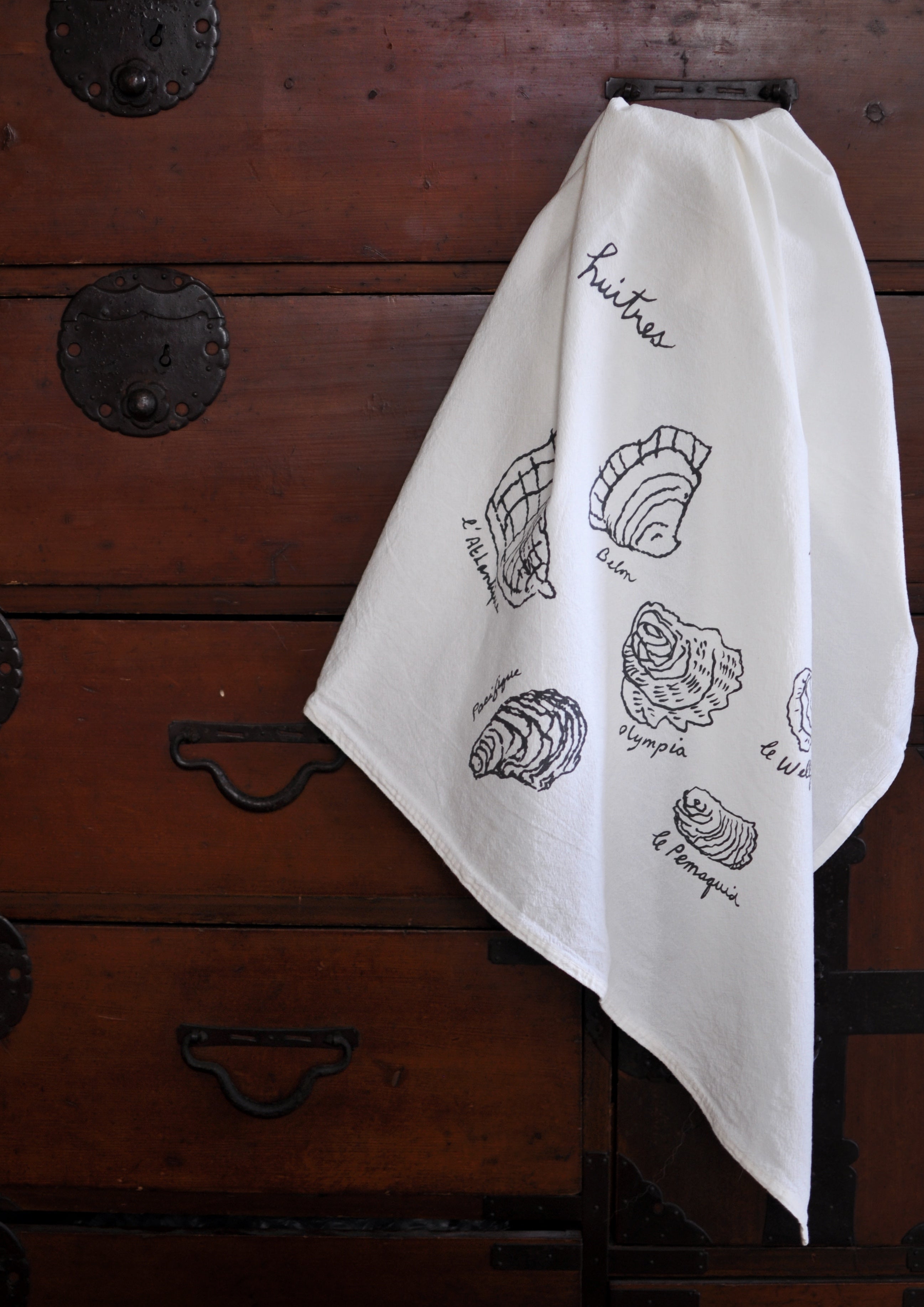 Oyster Species Tea Towel