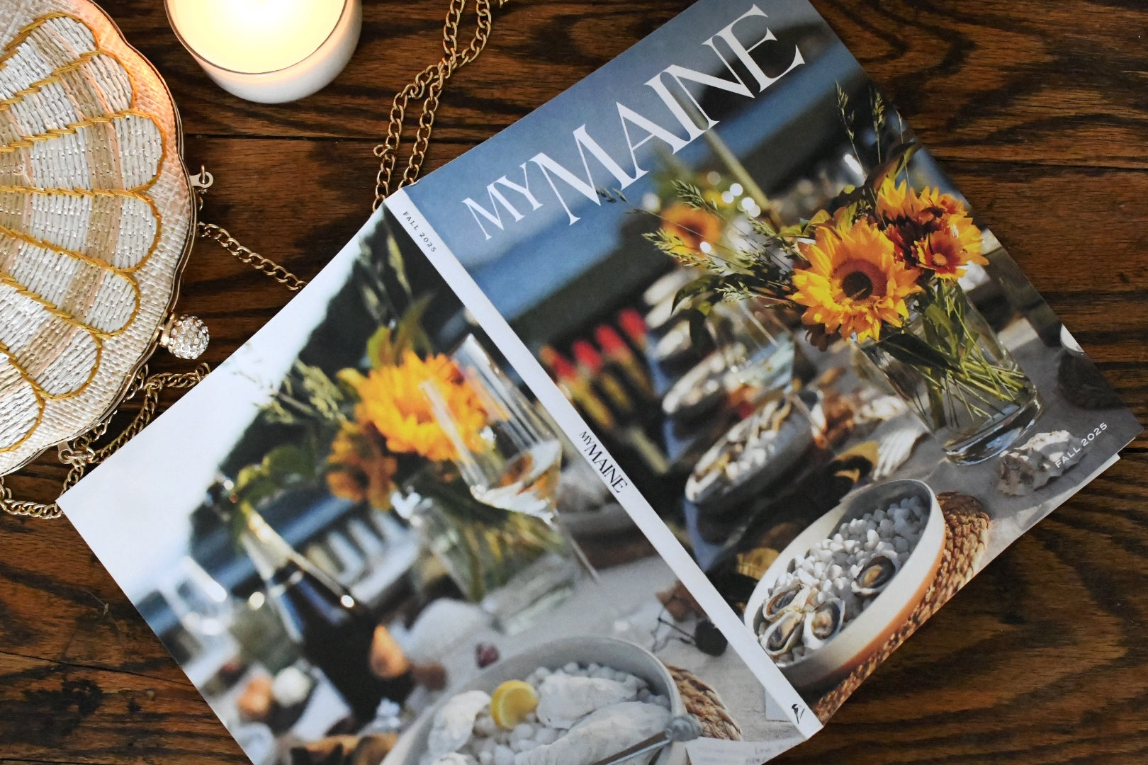 Lady Oyster on Cover of MyMaine Magazine Premier Issue
