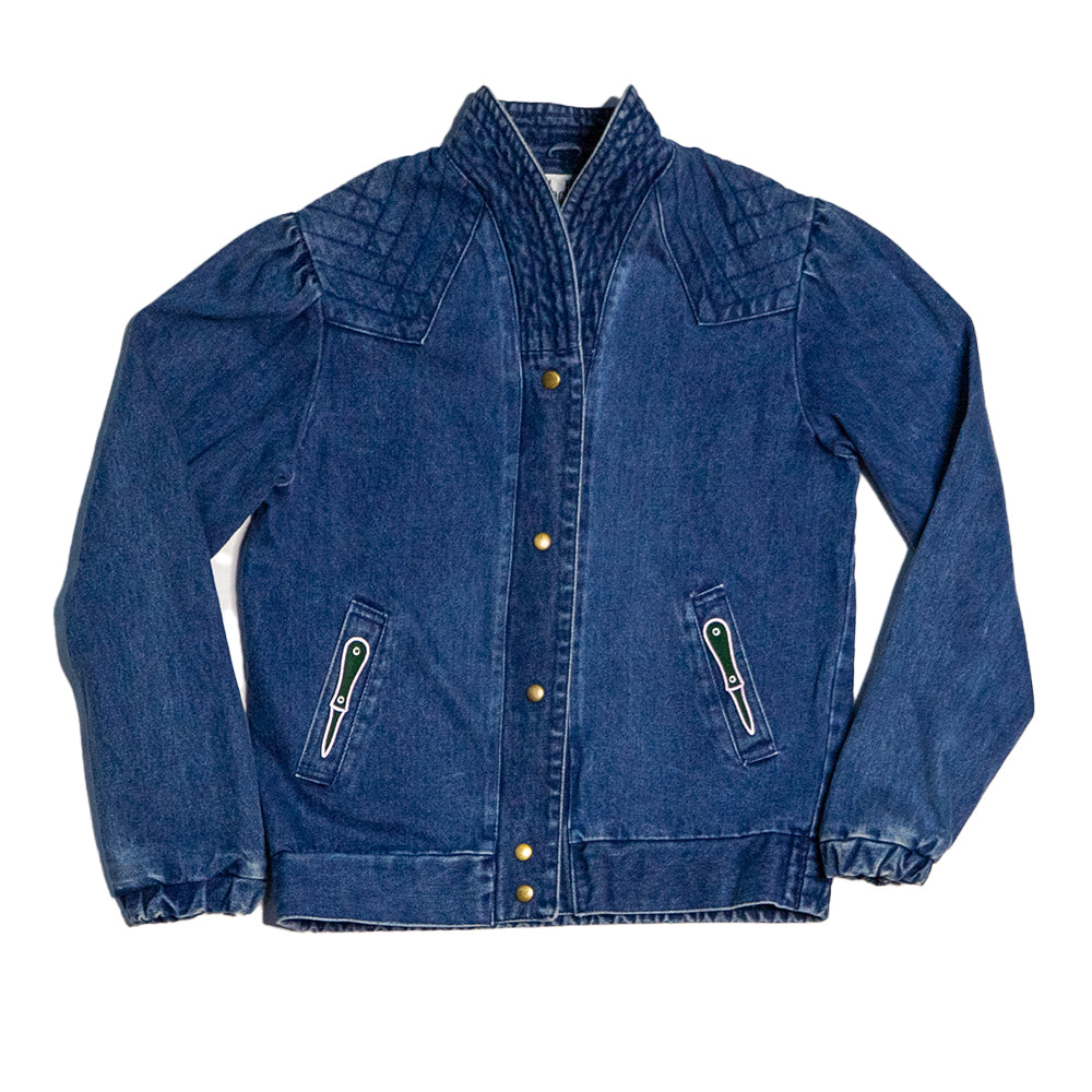 Upcycled Vintage Denim Jacket | Designed with Oysters and Knives (Women's M)