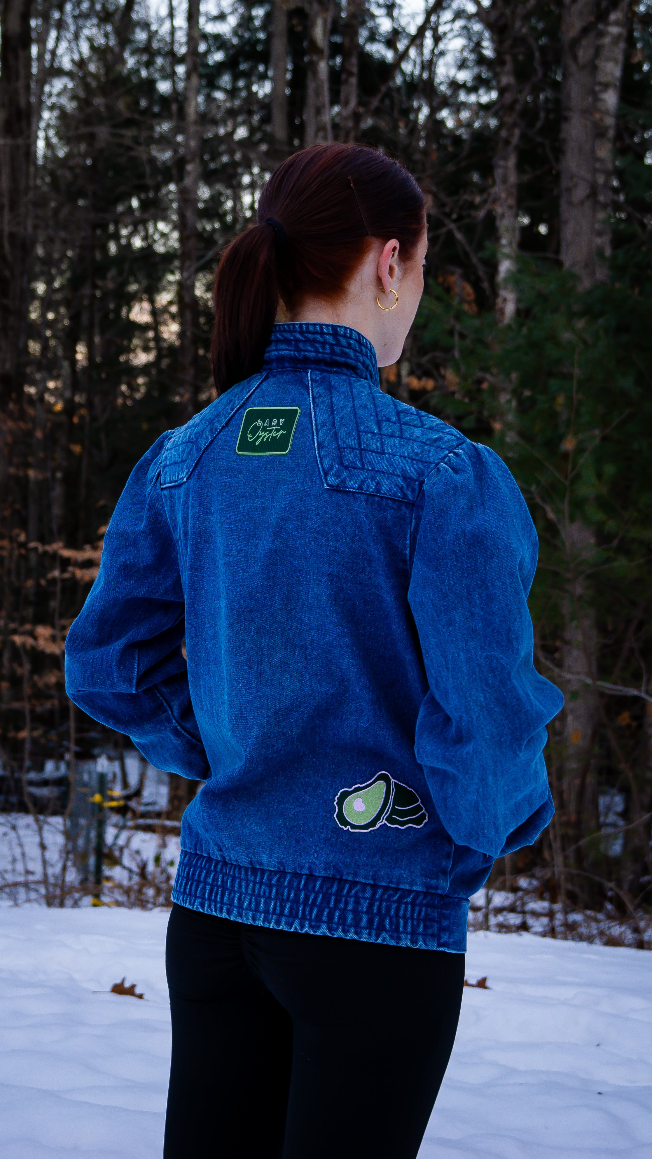 Upcycled Vintage Denim Jacket | Designed with Oysters and Knives (Women's M)