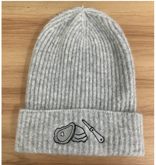 Wool Oyster and Knife Beanie